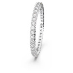 Matrix Vittore ring Round cut, White, Silver-tone finish